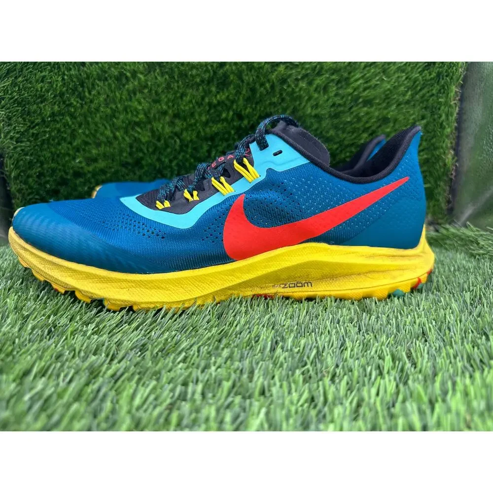 Nike Zoom Pegasus 36 Trail AR5676-301 Athletic Sneaker Womens 10.5 Blue Mesh Gym